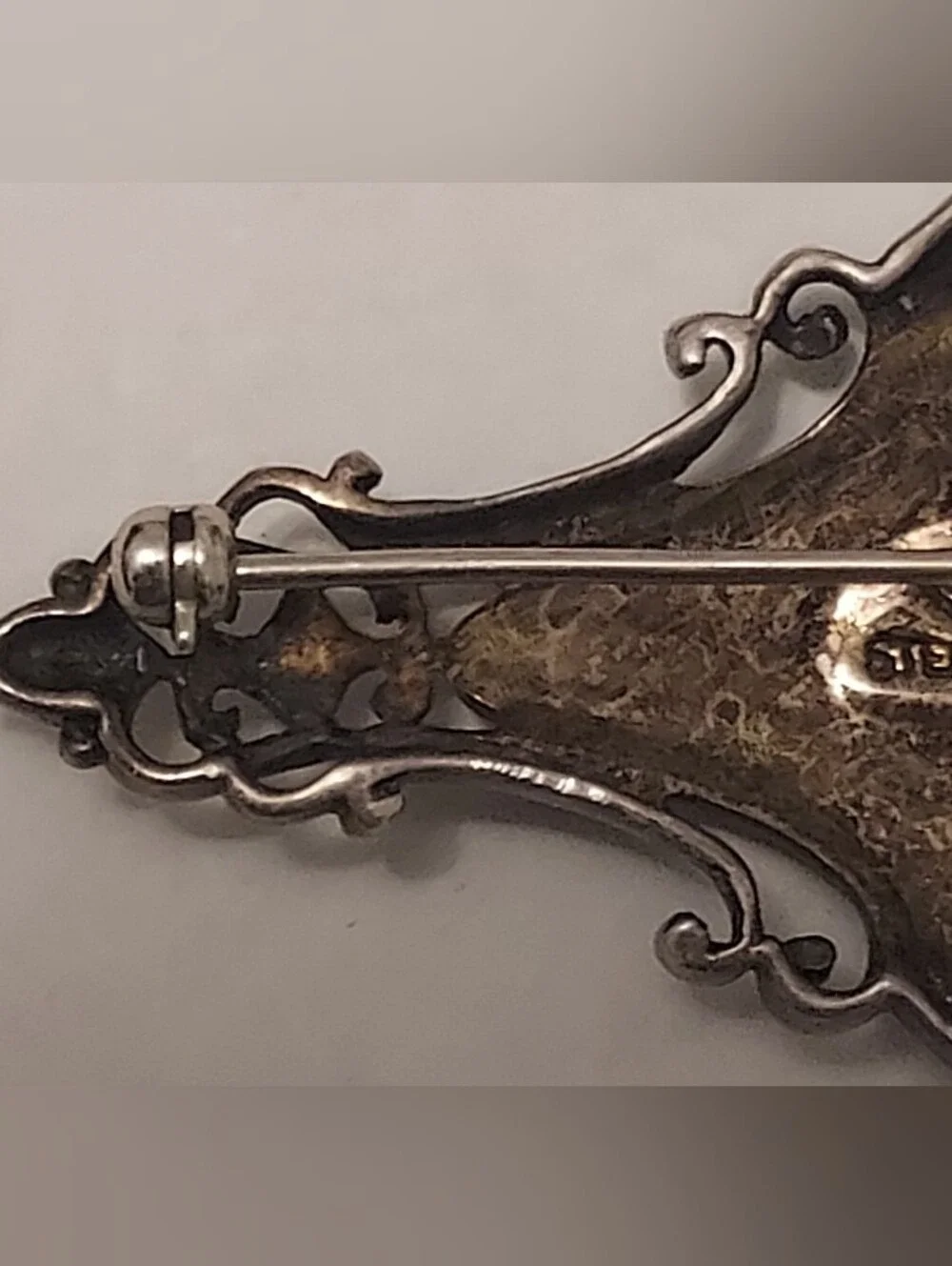 Vintage Sterling Silver - JUDITH JACK Signed Designer Marcasite Brooch Pin 925